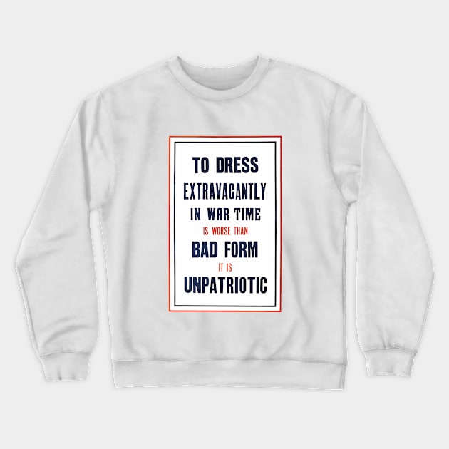 The Extravagant Patriot Crewneck Sweatshirt by FranklinPrintCo